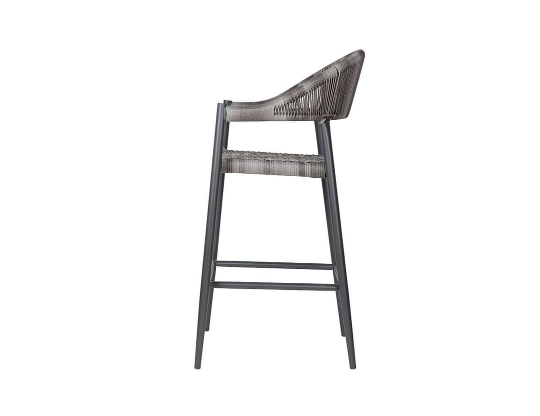 Parakeet Aluminium And Rattan Outdoor Patio Bar Chair, ,