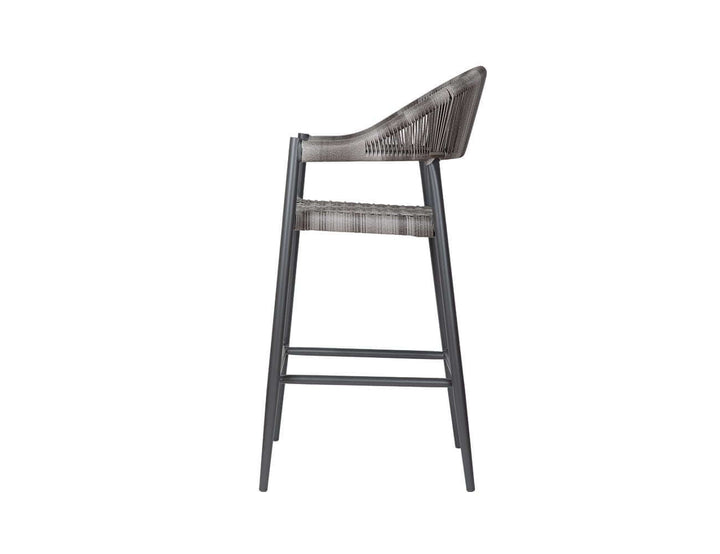 Parakeet Aluminium And Rattan Outdoor Patio Bar Chair, ,