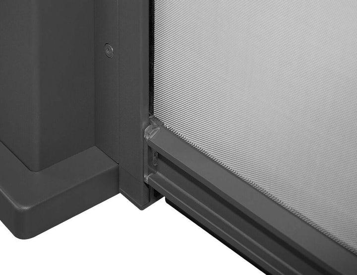 Waihi Pergola Retractable Shade Blind - 4m - only blind, Colour: Charcoal,