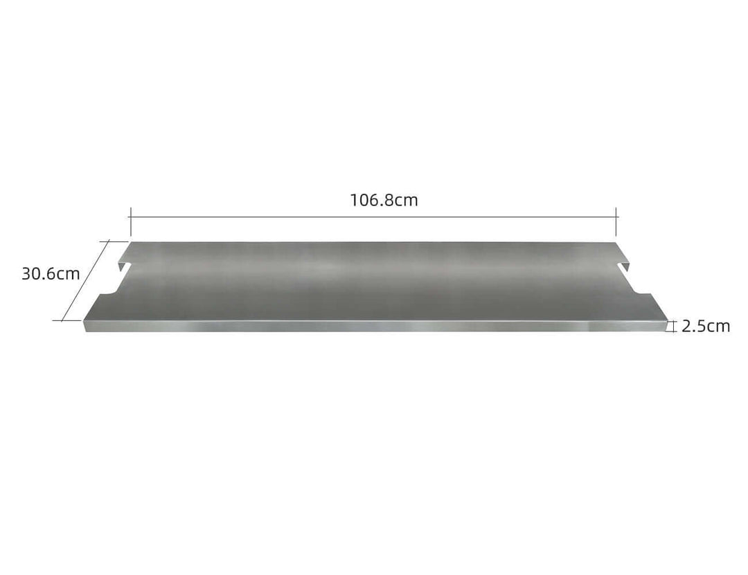 Rectangle Stainless Steel Fire Pit Cover - 106.8 X 30.6 X 2.5cm, ,