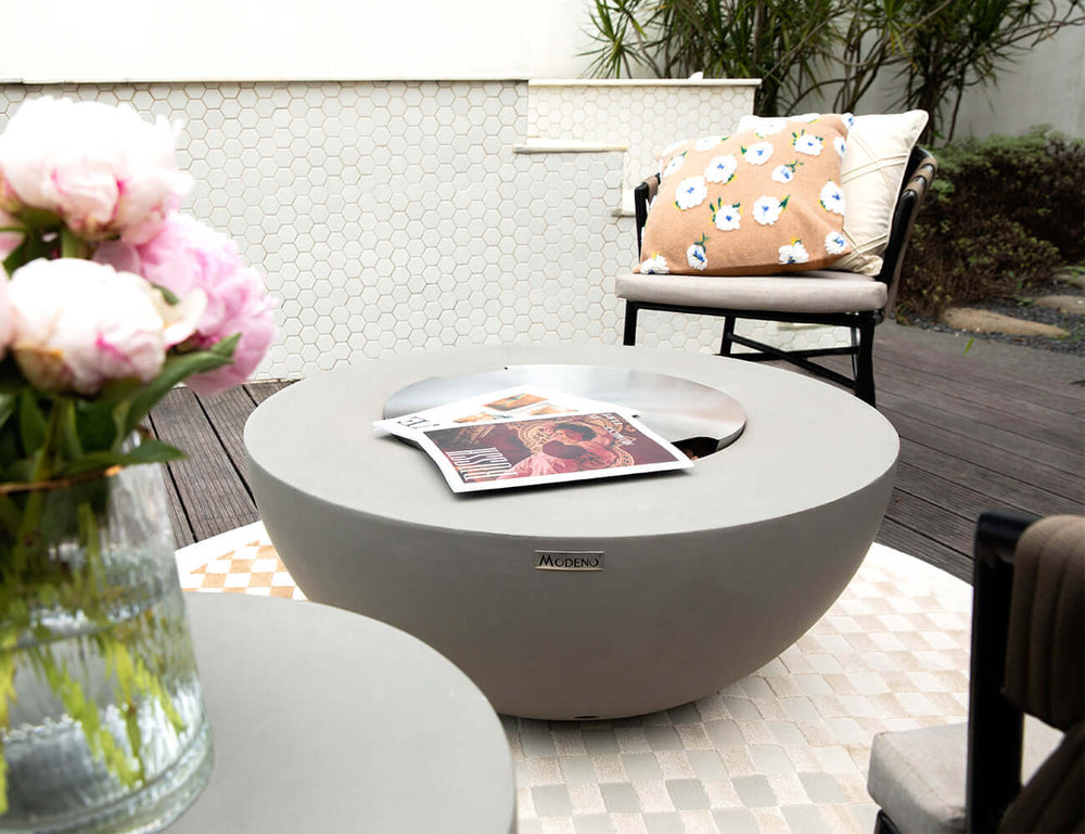 Round Stainless Steel Fire Pit Cover - 52.5cm, ,