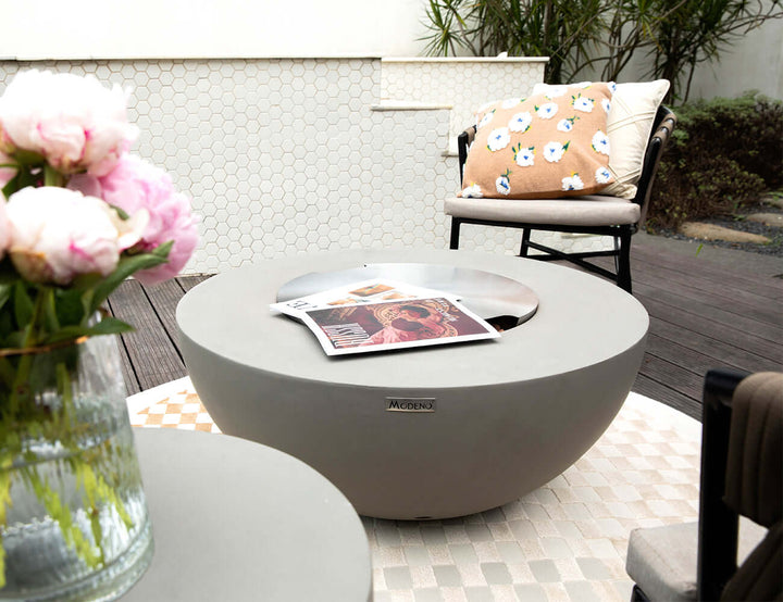 Round Stainless Steel Fire Pit Cover - 52.5cm, ,