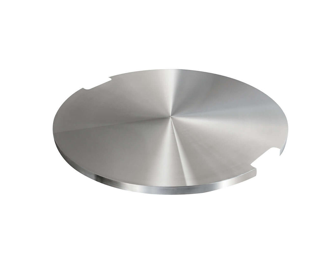 Round Stainless Steel Fire Pit Cover - 52.5cm, ,