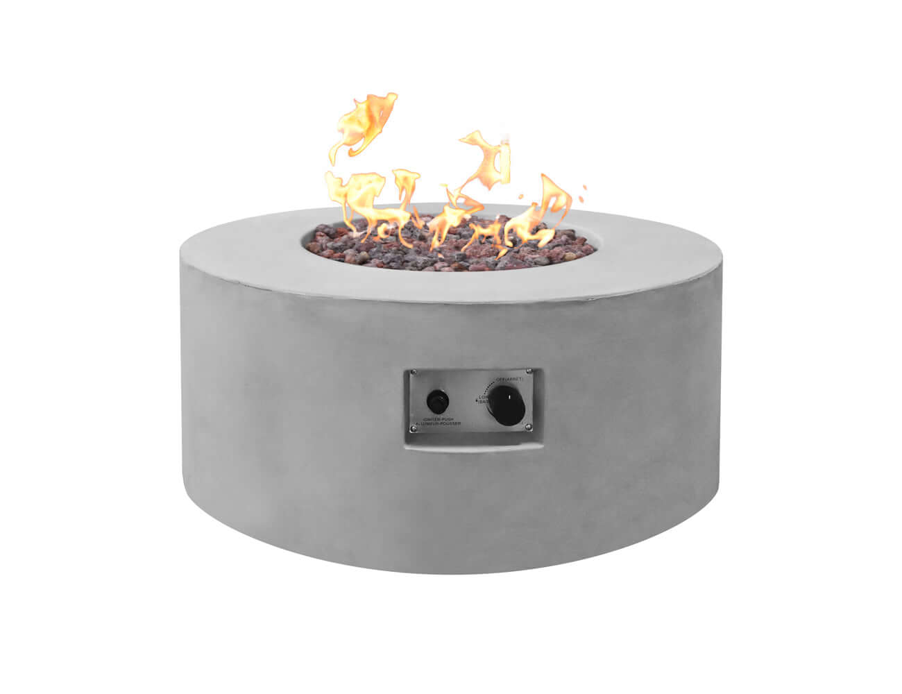 Ruapehu Outdoor Gas Fire Pit, Size: Natural Gas,