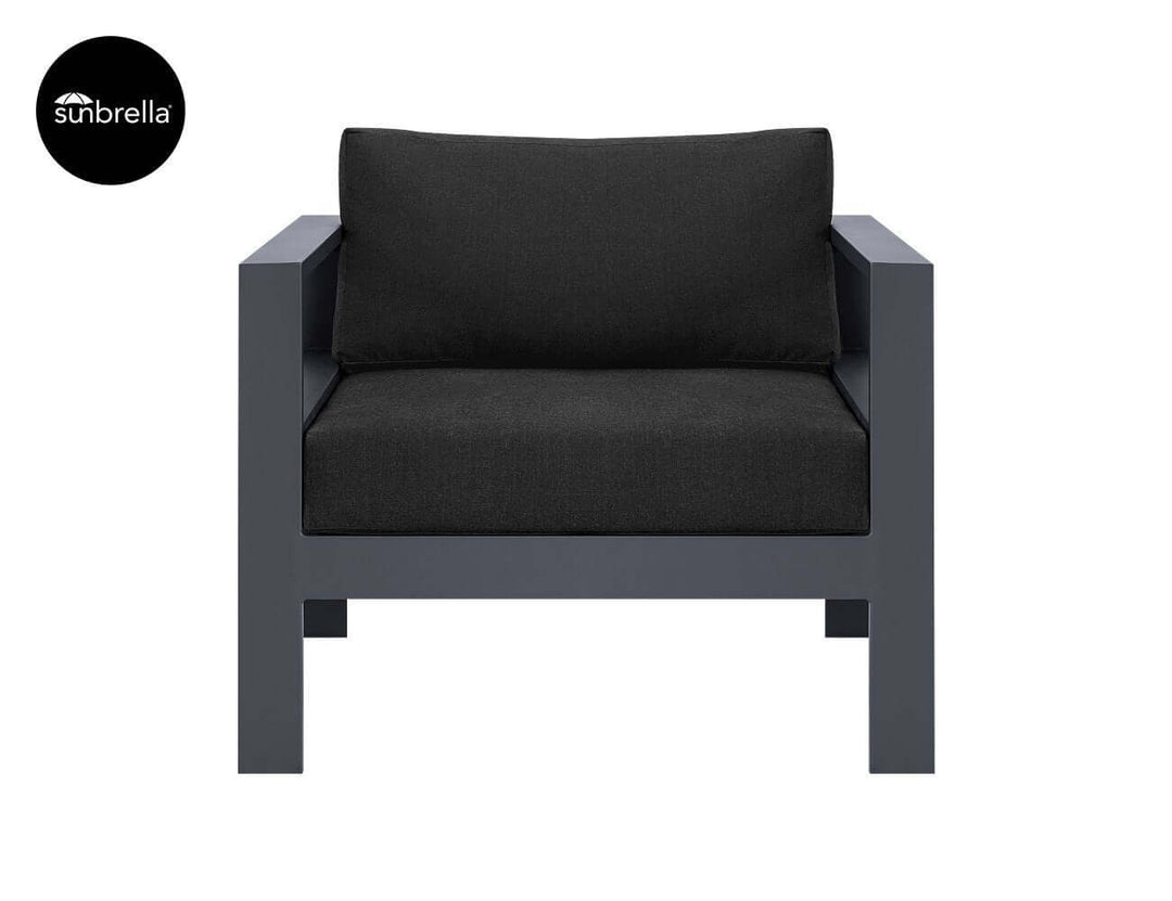 Sandpiper Outdoor ArmChair, Colour: Dark Grey,