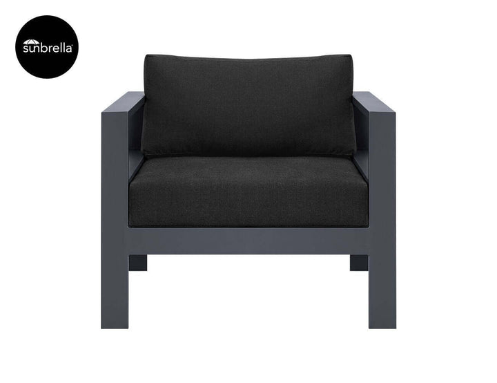 Sandpiper Outdoor ArmChair, Colour: Dark Grey,