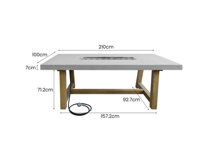 Sonoma Gas Fire Pit Dining Table, ,