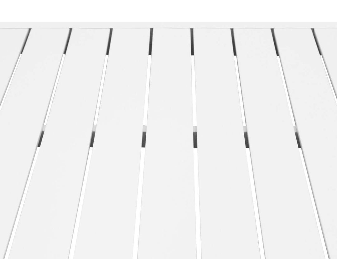 Stratus Outdoor Aluminium Bar Leaner Table, Size: 120cm, Colour: White