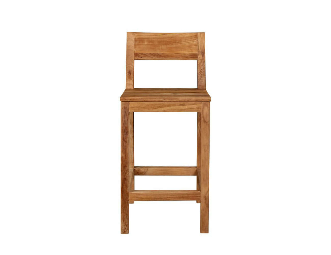 Teak Counter Height Chair And Long Rectangular Table Bundle, ,