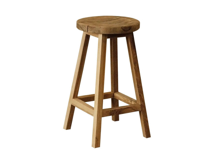 Teak Counter Height Stool And Long Rectangular Table Bundle, ,