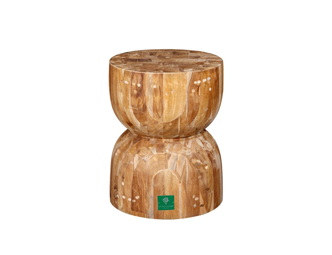 Teak Curve Stool, ,