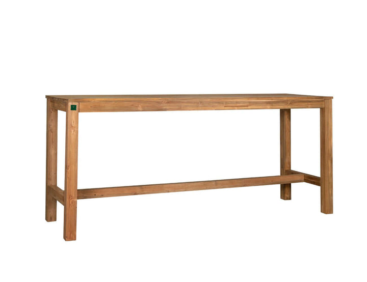 Teak Outdoor Long Bar Leaner Table 250 X 75 X 105cm, ,