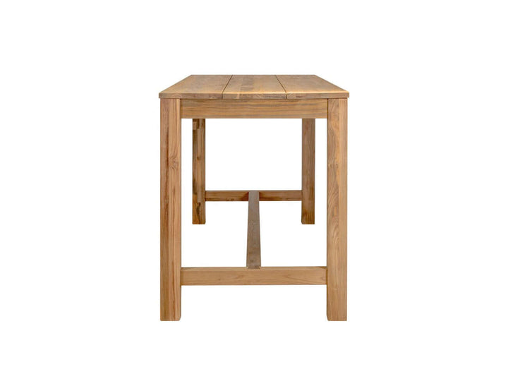 Teak Long Counter Height Table, ,