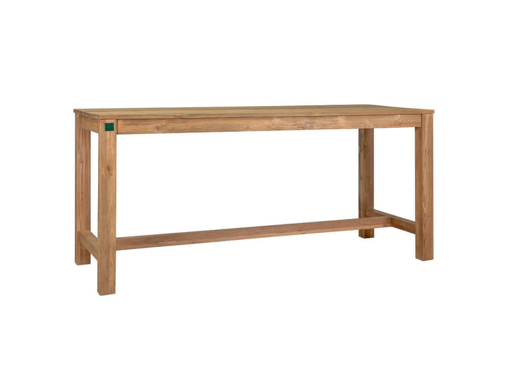 Teak Long Counter Height Table, ,