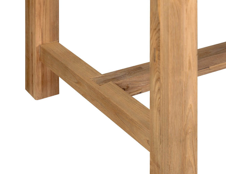 Teak Long Counter Height Table, ,