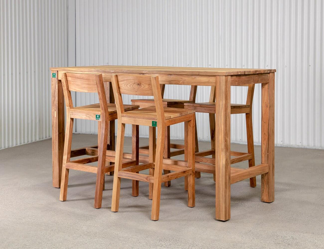 Teak Outdoor Bar Chair, ,