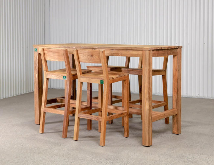 Teak Outdoor Bar Chair, ,