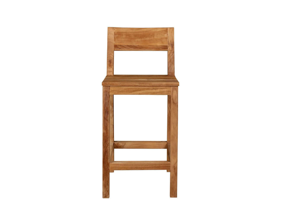 Teak Outdoor Counter Height Chair, ,