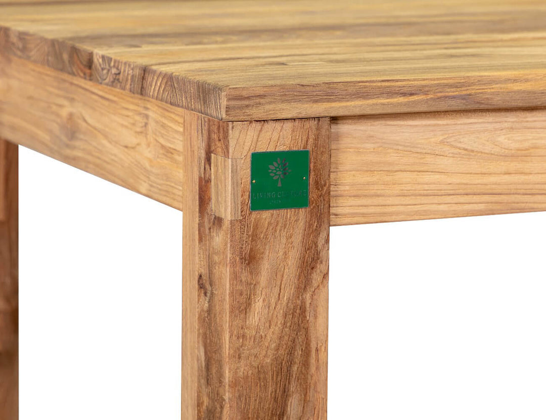 Teak Outdoor Rectangular Bar Leaner Table 180 X 75 X 105cm, ,