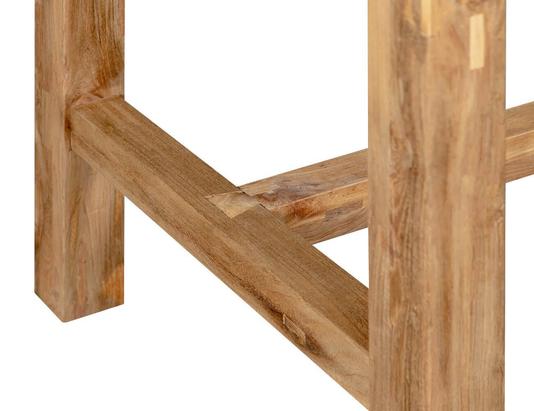 Teak Outdoor Rectangular Bar Leaner Table 180 X 75 X 105cm, ,