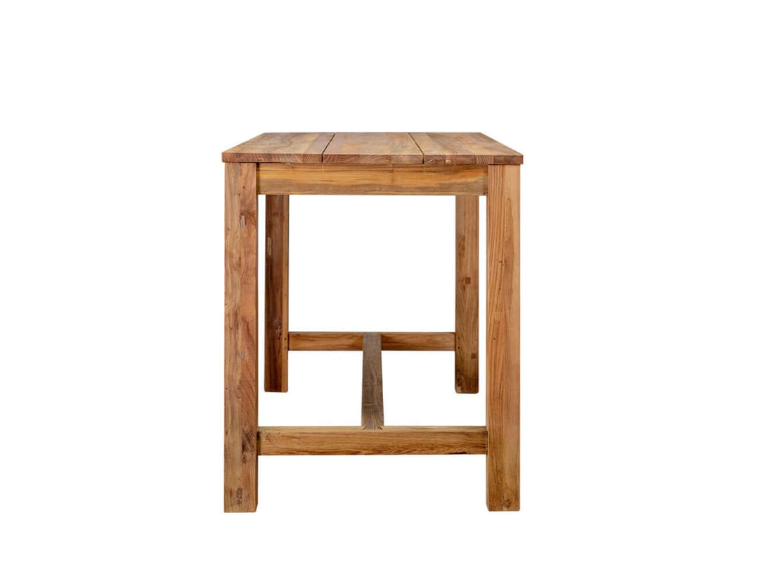 Teak Rectangular Counter Height Table, ,