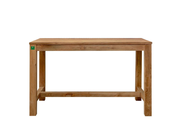 Teak Rectangular Counter Height Table, ,