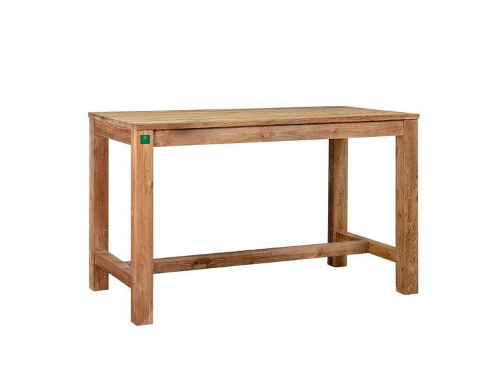 Teak Rectangular Counter Height Table, ,