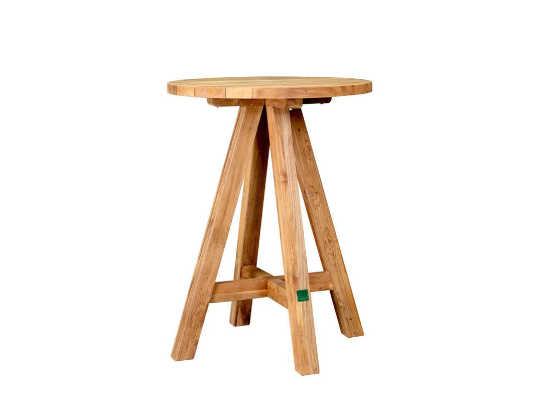 Teak Round Bar Table, ,