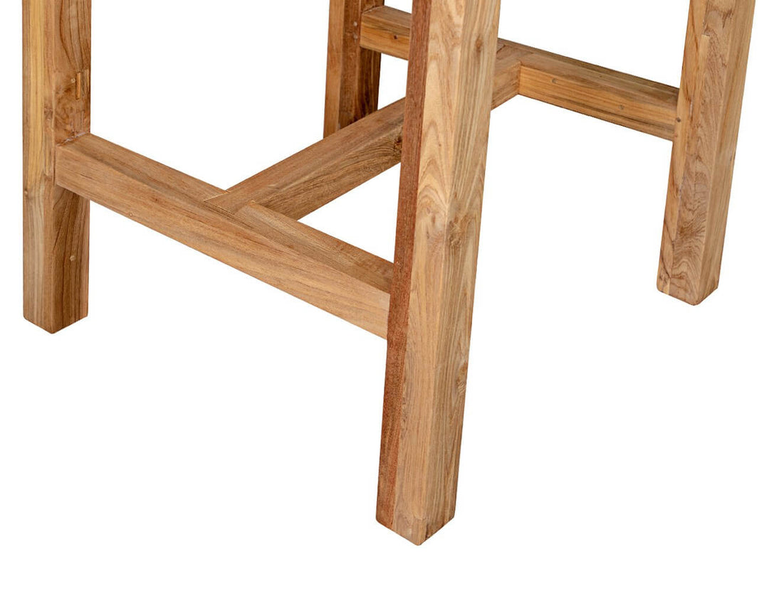 Teak Outdoor Square Bar Leaner Table 75 X 75 X 105cm, ,