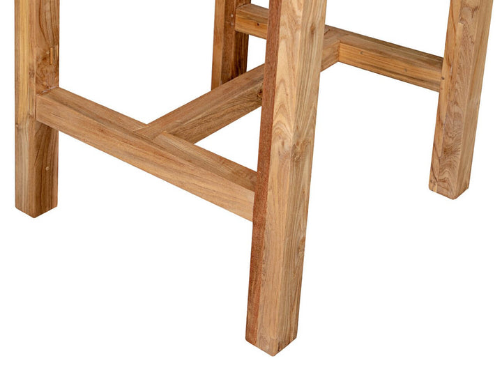 Teak Outdoor Square Bar Leaner Table 75 X 75 X 105cm, ,