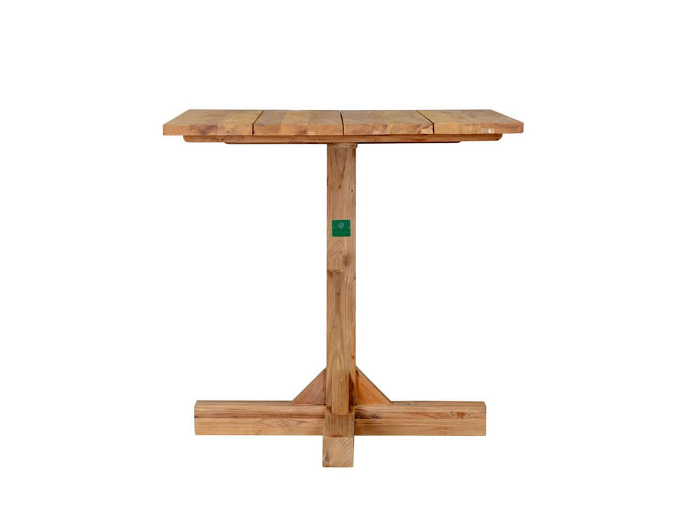 Teak Outdoor Square Bistro Table 80cm, ,