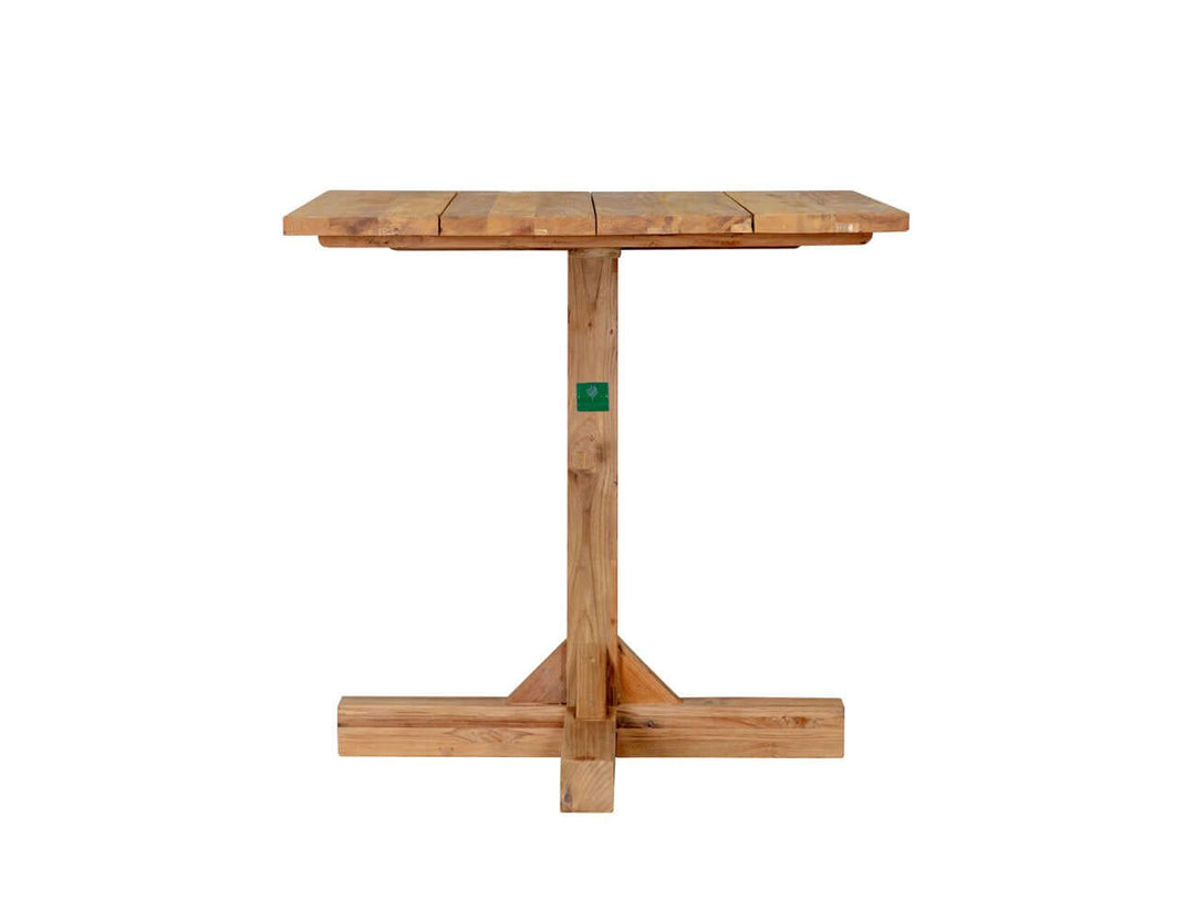 Teak Outdoor Square Bistro Table 80cm, ,