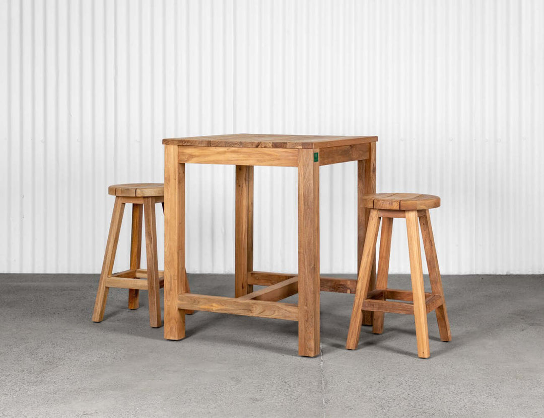 Teak Square Counter Height Table, ,