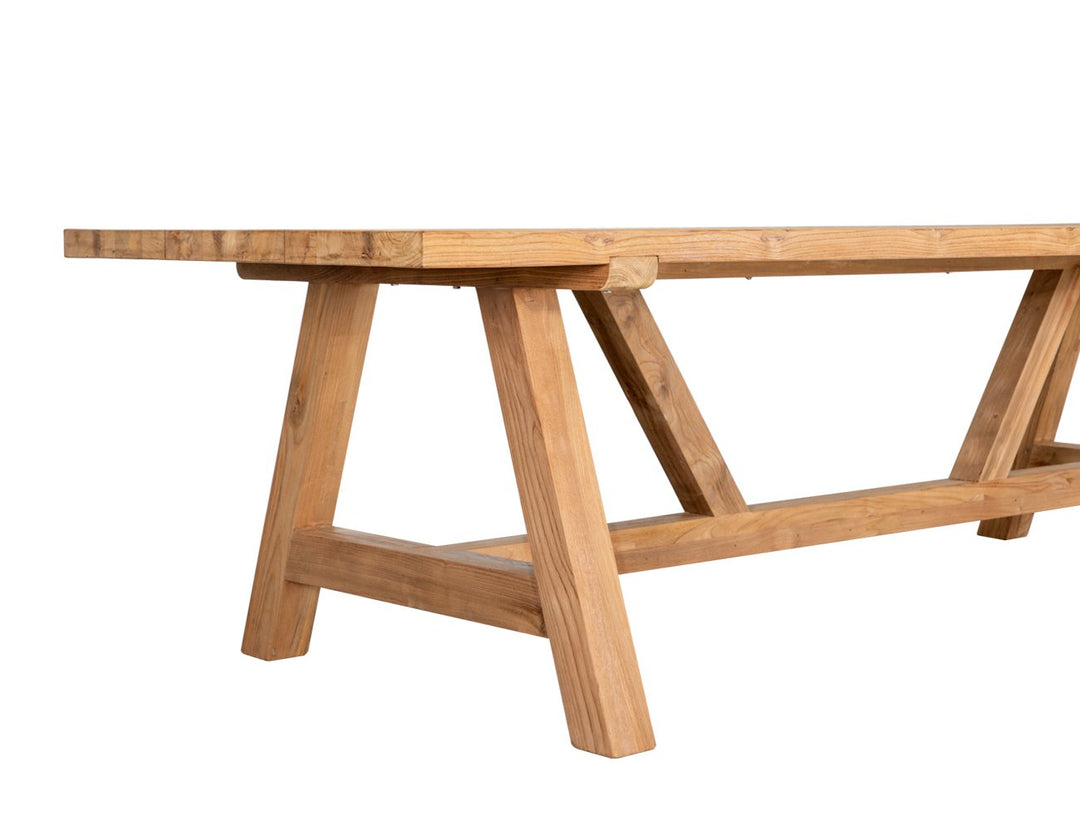 Stalwart Teak Trestle Dining Table 300cm, ,