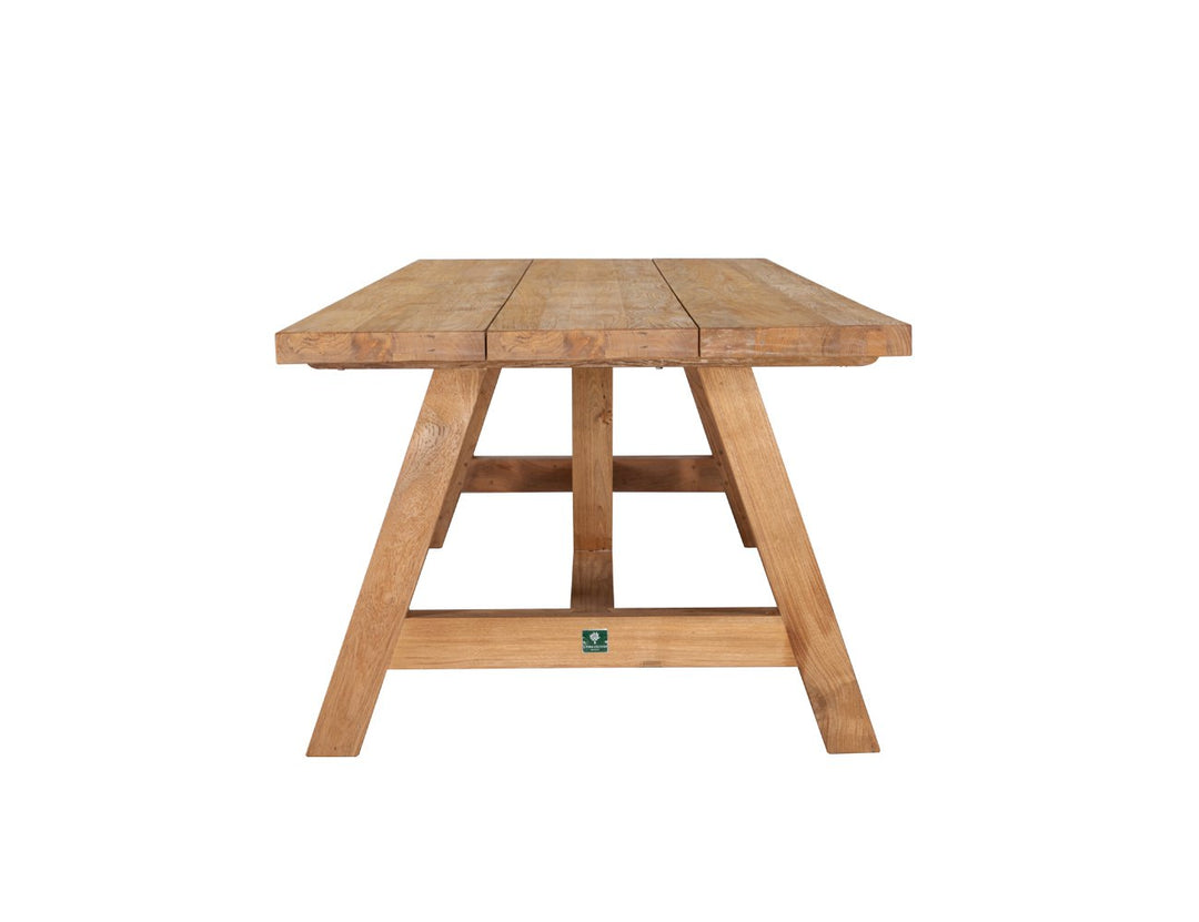 Stalwart Teak Trestle Dining Table 300cm, ,