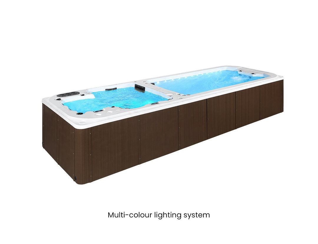 Tekapo 6.8m Dual Zone Swim Spa, ,