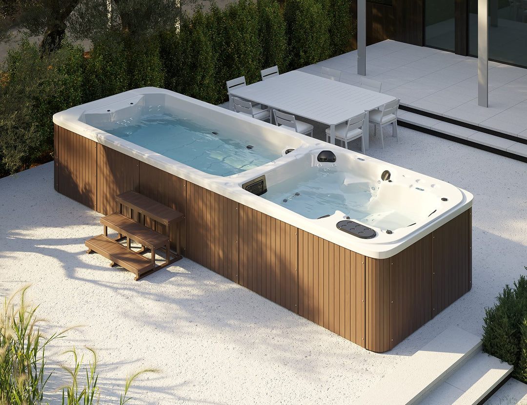 Tekapo 6.8m Dual Zone Swim Spa, ,