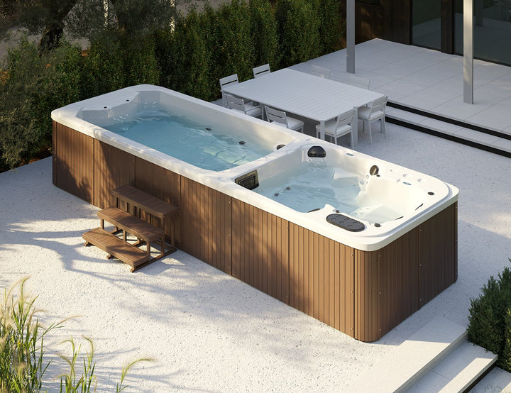 Tekapo 6.8m Dual Zone Swim Spa, ,