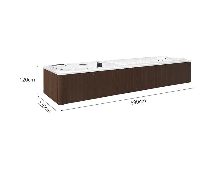 Tekapo 6.8m Dual Zone Swim Spa, ,