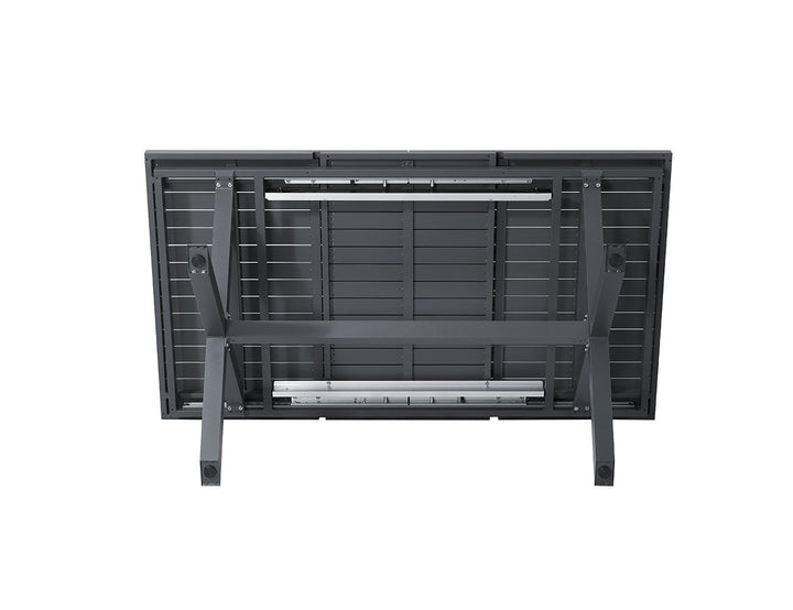 Tuba Outdoor Aluminium Patio Dining Extension Table 180-240 X 100cm, Colour: Dark Grey,
