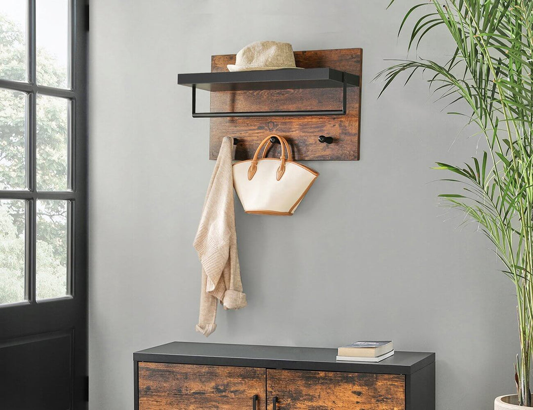 Vasagle Display Shelf With Hooks, ,
