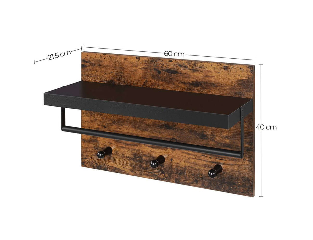 Vasagle Display Shelf With Hooks, ,