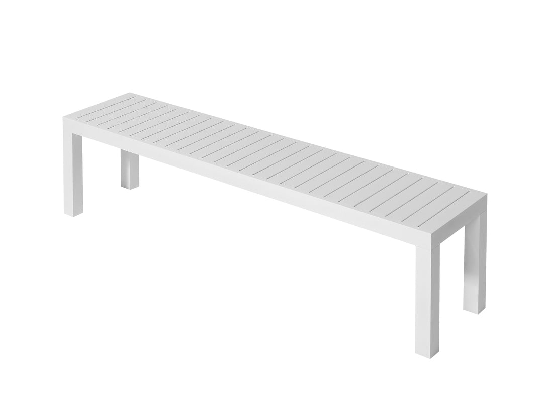 Virga Outdoor Bench Seat 180cm, Colour: White,