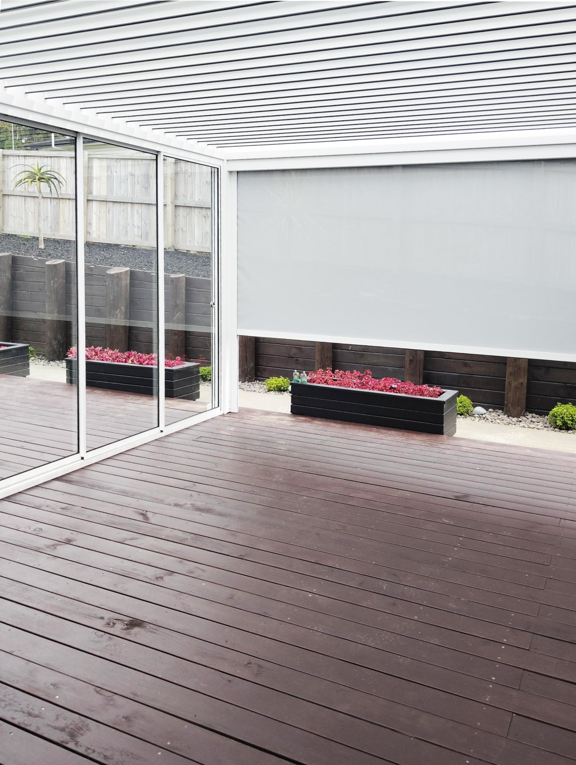 Creating a More Comfortable Outdoor Room on an Exposed Deck