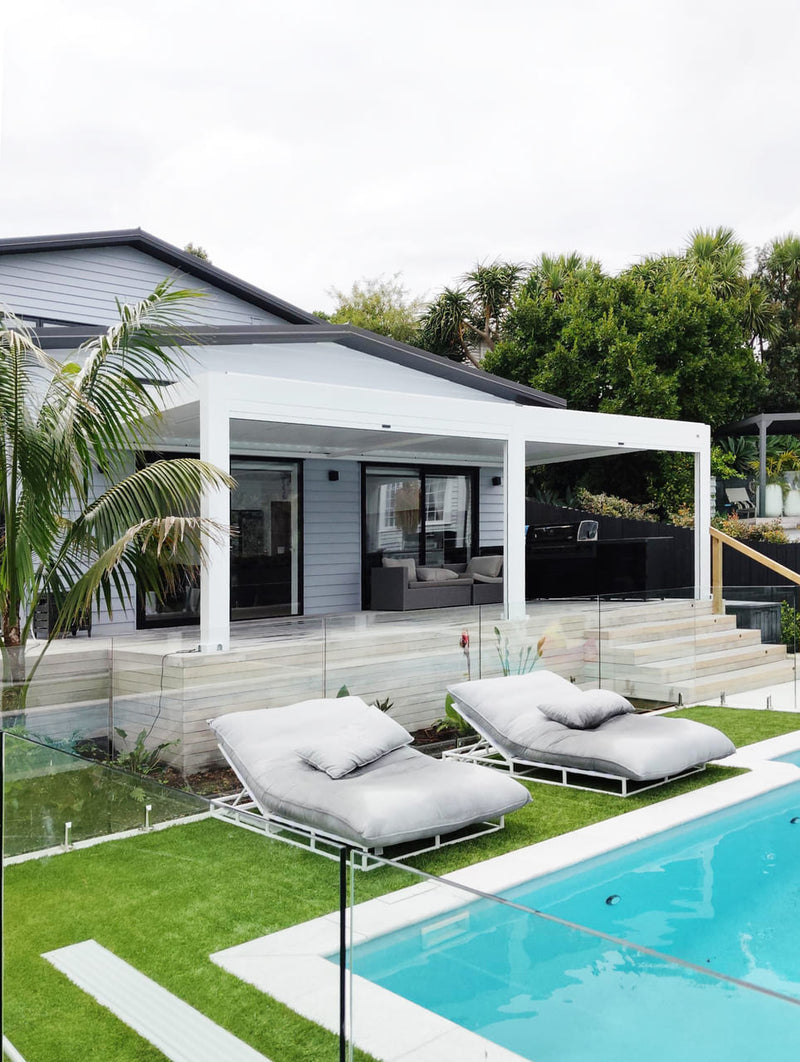 Two 8-Metre Pergolas Completing a Massive Backyard