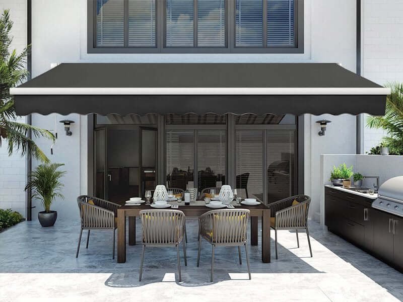 Covered deck ideas - Patio cover, Aluminium Pergola, Awning