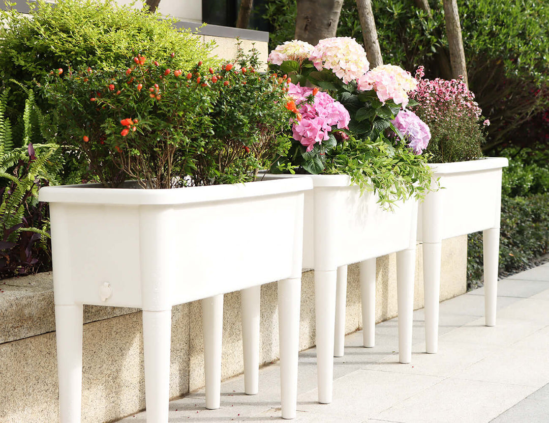 Raised Garden Bed, raised planter box with lid