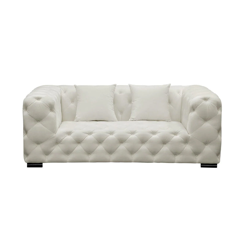 Velvet Tufted Sofa - Living Culture