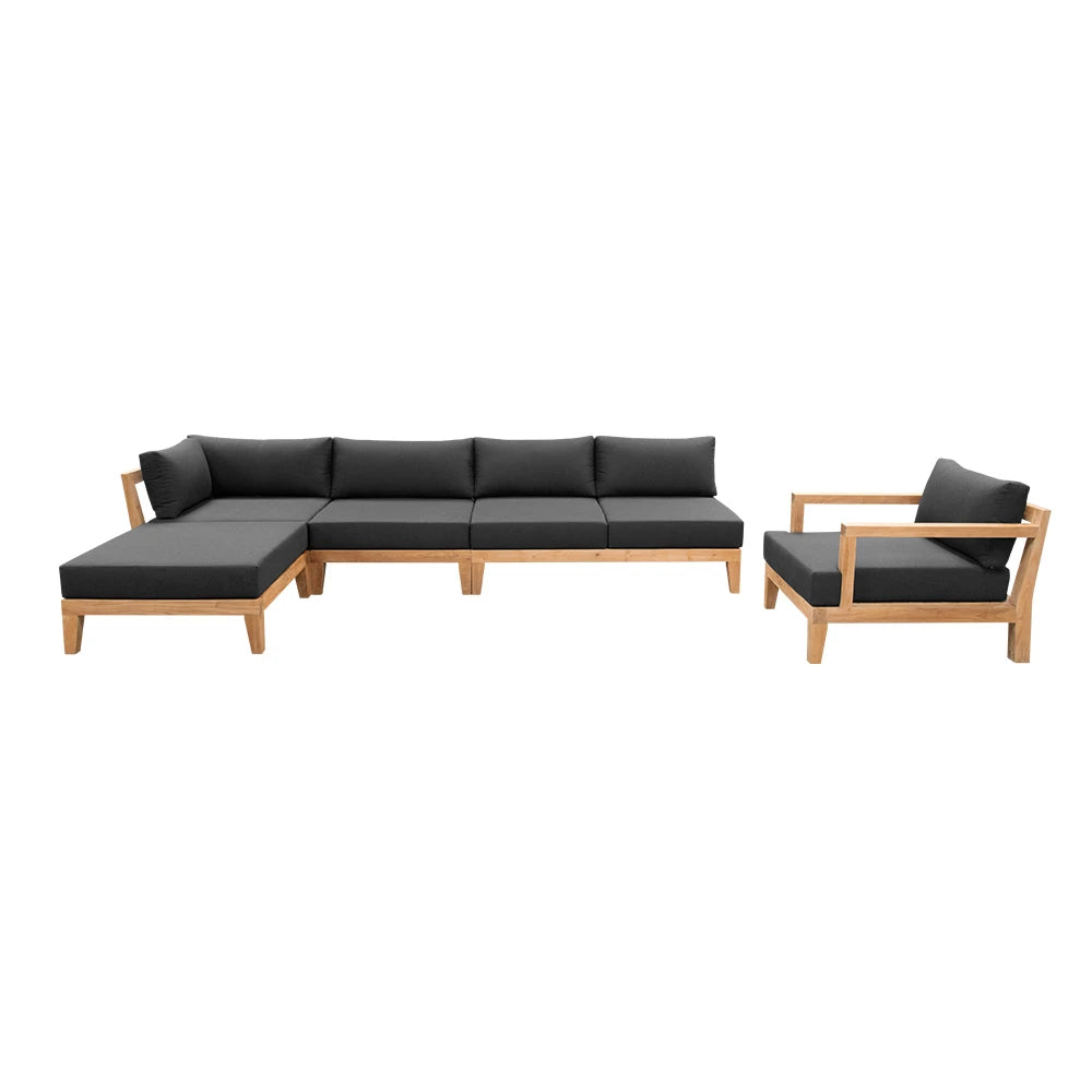 newport teak outdoor furniture, sectional sofas