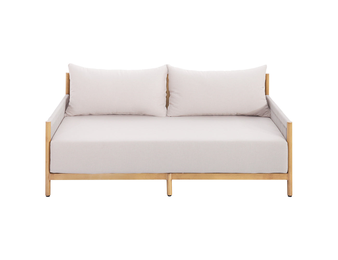 Goldfinch Loveseat Aluminium and Rope Sofa